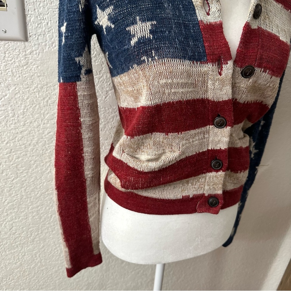 Ralph Lauren Denim & Supply American Flag Sweater Cardigan size xs - Picture 8 of 13